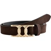 Next Ledergürtel Regular Fit Gürtel aus Veloursleder mit Schnalle (1-St)