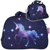 Starpak Sporttasche Galaxy Unicorn: Große, praktische Tasche für Schule & Freizeit