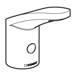 Geberit Armaturenkörper mit Öffnung 242243001 für Temperaturmischer, HyTronic185