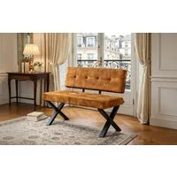 B&D home Essbank KAREN (1-St), gepolstert, Metallgestell, mit oder ohne Rückenlehne, in 120/140/160cm