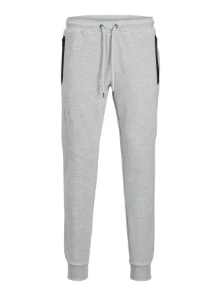 JACK&JONES - JPSTWILL FUSION SWEAT PANTS NOOS light grey melange - Gr. - XL