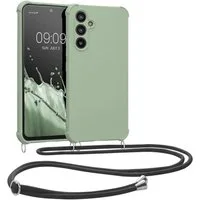 kwmobile Handyhülle Hülle für Samsung Galaxy A54 5G, mit Metall Kette zum Umhängen - Silikon Handy Cover Case Schutzhülle