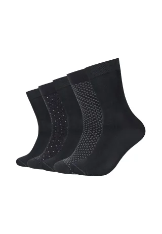 Camano Socken "Socken 5er Pack" 5er Pack Ca-soft Bund ohne Druckgefühl, Superfeine, gekämmte Baumwolle