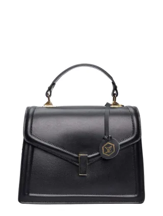 Luisa Vannini Schwarz Rindsledertasche