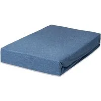 Hometex Premium Textiles Spannbettlaken Meliertes Spannbettlaken, Gummizug: Rundumgummizug, zweifarbigem Effektgarn 160 g/m²