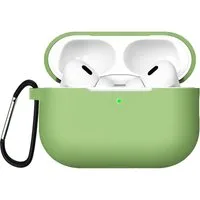 CoolGadget Kopfhörer-Schutzhülle Basic Silikon Hülle für AirPods Pro 2 Schutzhülle mit Karabiner, Soft Touch Case, stoßfest, rutschfest, 360° Schutz, kabellos ladbar