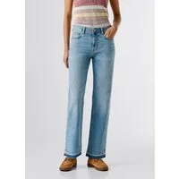 Pepe Jeans 5-Pocket-Jeans STRAIGHT JEANS MW ARROW mit leicht ausgefranstem Beinabschluss, Mid Waist