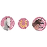 SCHOOL-MOOD® Patchies Ella Pony, (Set, 3-tlg), mit Klett, für Schulranzen