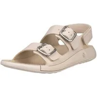Ecco Cozmo 3 Strap (Premium-Leder) beige Damen Sandale