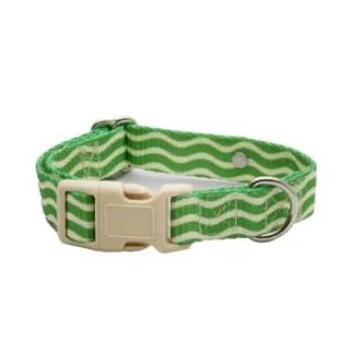 Barkalot Hundehalsband Recyceltes Polyester beige /grün L