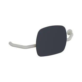 Hewi 801 Rückenstütze 801.51B9272R97 Wandabstand 230mm, rechts, matt, Lehne anthrazitgrau, lichtgrau