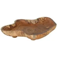 Licht-Erlebnisse Dekoschale BALI, Holz geölt Handarbeit Unikat Deko Schale für Schmuck Schlüssel
