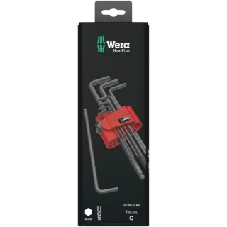 Wera 950/9 Hex-Plus 6 SB Winkelschlüsselsatz, metrisch, BlackLaser, 9-teilig - 05073596001