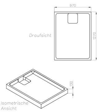 Neuesbad Wannenträger für Kaldewei Cayonoplan 100x130 SD 25869
