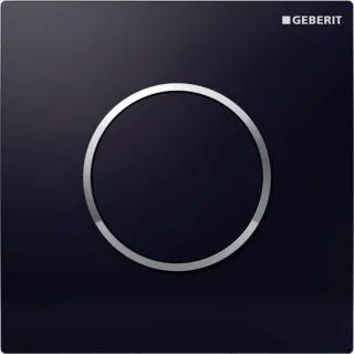 Geberit Betätigungsplatte HyTouch Urinal Sigma10 für Urinal-Steuerung ab 2009 schwarz/chrom 241915KM1