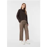 comma Culotte Hose Verkürzte Hose in Leder-Optik