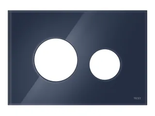 Tece loop Blende für WC-Betätigungsplatte Glas abendblau glänzend, 9240615 9240615