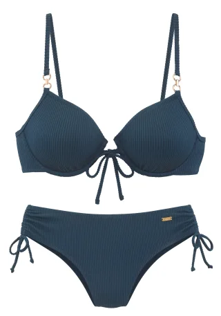 LASCANA - Buffalo LM Bügel-Bikini dk petrol - Gr. - 42D