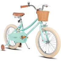 JOYSTAR Kinderfahrrad 12/14/16/18/20 Mädchenfahrrad für 2-13 Jahre alte Kinder, 12" 14" 16" Kinderfahrrad mit Stützrädern & Korb, 20 Zoll mit Ständer