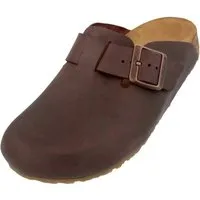 Haflinger Haflinger Porto Lederclog mit Korkfußbett Lederdecksohle Unisex Hausschuh