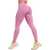 Smilodox Leggings Amaze Pro mit Scrunch-Effekt, High Waist V-Shape Sport & Yogahose Seamless Push Up Booty Fitnesshose Blickdicht Yoga Gym Figurformend
