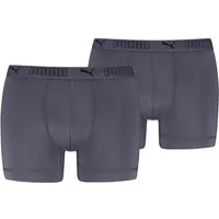 PUMA Boxershorts PUMA MEN SPORT MICROFIBER BOXERS 2P (2er Pack) mit Logo-Bund