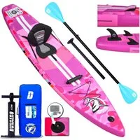 DURAERO Inflatable SUP-Board Stand up paddle board Aufblasbare SUP Board Set, Komplettes Pink