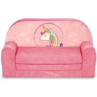FORTISLINE Kindersitzgruppe Kindersofa "MINI" Kindercouch zum Aufklappen W386