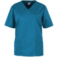 BEB Schlupfbluse beb Basic Kasack Unisex Kurzarm Petrol