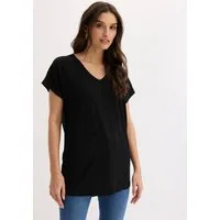 bonprix T-Shirt bequeme Passform, Kurzarm, tiefer Rücken-Ausschnitt