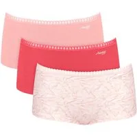 sloggi Panty GO Crush (3er Pack) mit Spitzendetails, Cotton-Mix