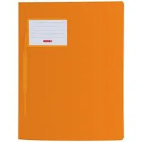 BRUNNEN Fächermappe Schnellhefter FACT! Kunststoff orange transluzent DIN A4