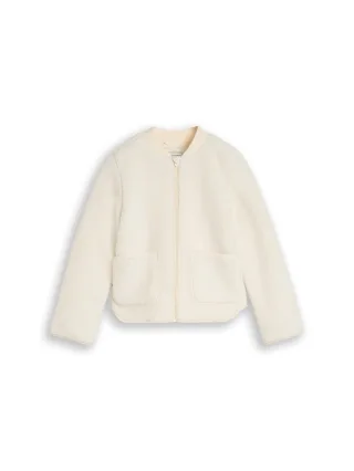 tom tailor kids - Teddy Bomberjacke light creme teddy - Gr. - 176