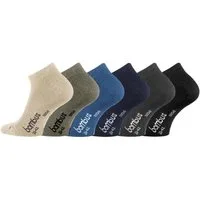 FussFreunde Sneakersocken 6 Paar Bambus Sneakersocken weiche Sneaker Socken atmungsaktiv (6 Paar) Spitze und Ferse verstärkt, handgekettelt