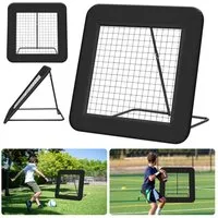 Clanmacy Rebounder 1 Meter Verstelbaar Voetbal Reboundnet met Staalveer en PE Net, (1-St)