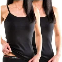 HERMKO Achseltop 61560 (Pack, 2er) Träger Top, Sportunterhemd schnelltrocknend, basic, atmuntsaktiv