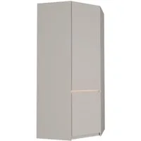 FORTE Eckkleiderschrank Oak Squere B/H/T 88,5/197,4/88,5 cm Eckschrank, Softclose, inklusive Beleuchtung