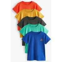 Next T-Shirt Kurzärmelige schlichte T-Shirts im 5er-Pack (5-tlg)