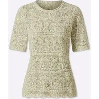 Witt Strickpullover Ajour-Pullover Kurzarm