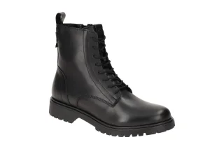 Tamaris 1-25402-43 Damen Stiefeletten Schwarz Black, bequeme Lace Up Boots