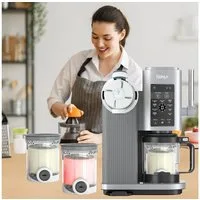 Fyrove Slush-Eismaschine Ersatzbehälter 4er-Set passend für Ninja Creami NC701, 0,8 l, 0 W, BPA-frei spülmaschinenfest