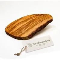 dasOlivenholzbrett Servierbrett Brotzeitbrett aus Olivenholz im Naturschnitt