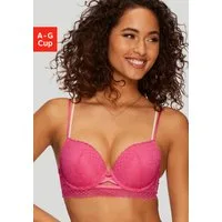 Vivance Push-up-BH Viola mit Spitze aus anteilig recyceltem Polyamid, sexy Dessous
