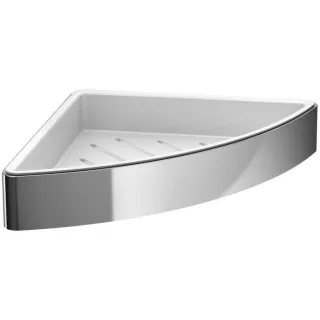 Emco Loft Eckschwammkorb 054500103 chrom, mit Kunstoffeinsatz, verdeckte Befestigung