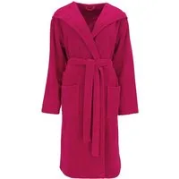 Vossen Unisex-Bademantel Lynn, ideal für Sauna & Spa, Hotelbademantel, Morgenmantel, Langform, Wirkvelours, Kapuze, Gürtel