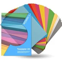 DIYtastic Bastelkartonpapier 50x Papier bunt - 220 g/m² - Bastelpapier & Buntpapier