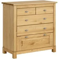 OTTO home Schubkastenkommode Rauna, aus massiver Kiefer mit 5 Schubladen, Breite 96 cm