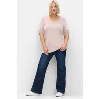 Sheego T-Shirt 3/4-Arm-Shirt 3/4-Arm aus reiner Baumwolle