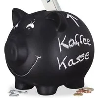 relaxdays Spardose Sparschwein zum Beschriften