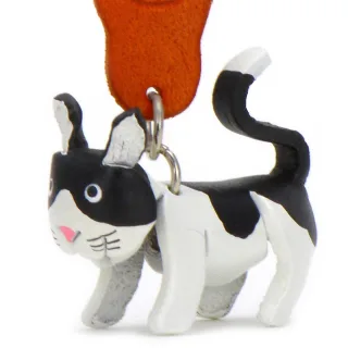 Katzen Schl?sselanh?nger aus Leder